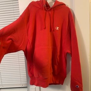 red champion hoodie
